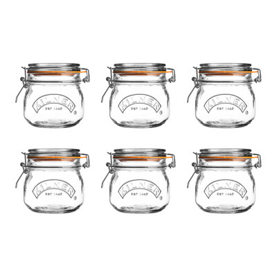 Glass Canning Jar - Set of 6