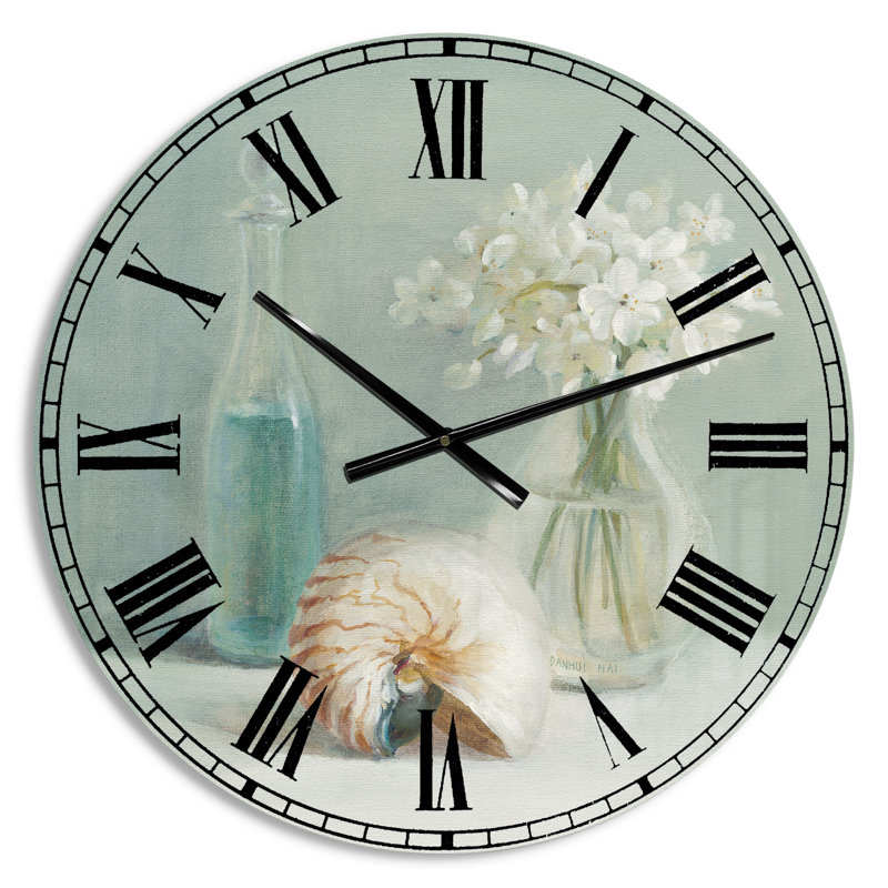 Horloge murale Pastel Bath IV - Farmhouse, Petit