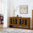 Mid Century Modern Fluted Hollowed Out Sideboard Cabinet-118033332-122103901