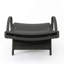 Chaise longue en osier PE avec accoudoirs