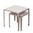 Set Of 2 Iron Nesting Tables With Porcelain Tops