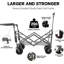Chariots pliables avec chariot de 140 L pliable avec pavillon amovible-108128310