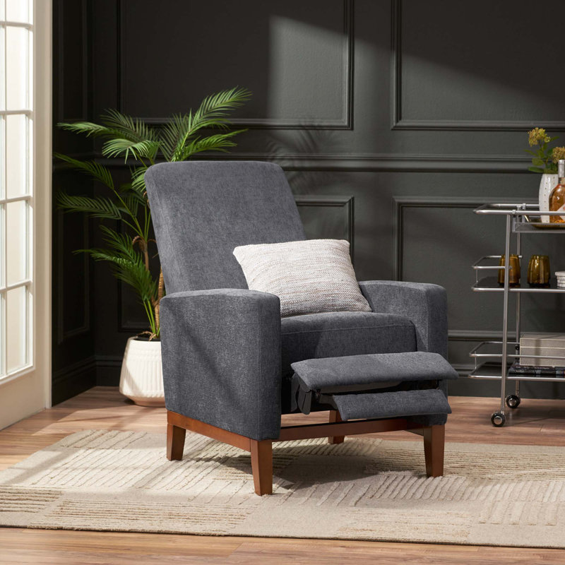 Fauteuil inclinable manuel de 27 po Ashlyn, Gris anthracite