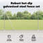 Vidaxl Fence With Posts PVC-Coated Steel-116798088-116798096