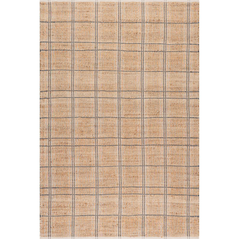  Tapis en jute à carreaux Oscar, Rectangle 8 pi 6 po x 11 pi 6 po