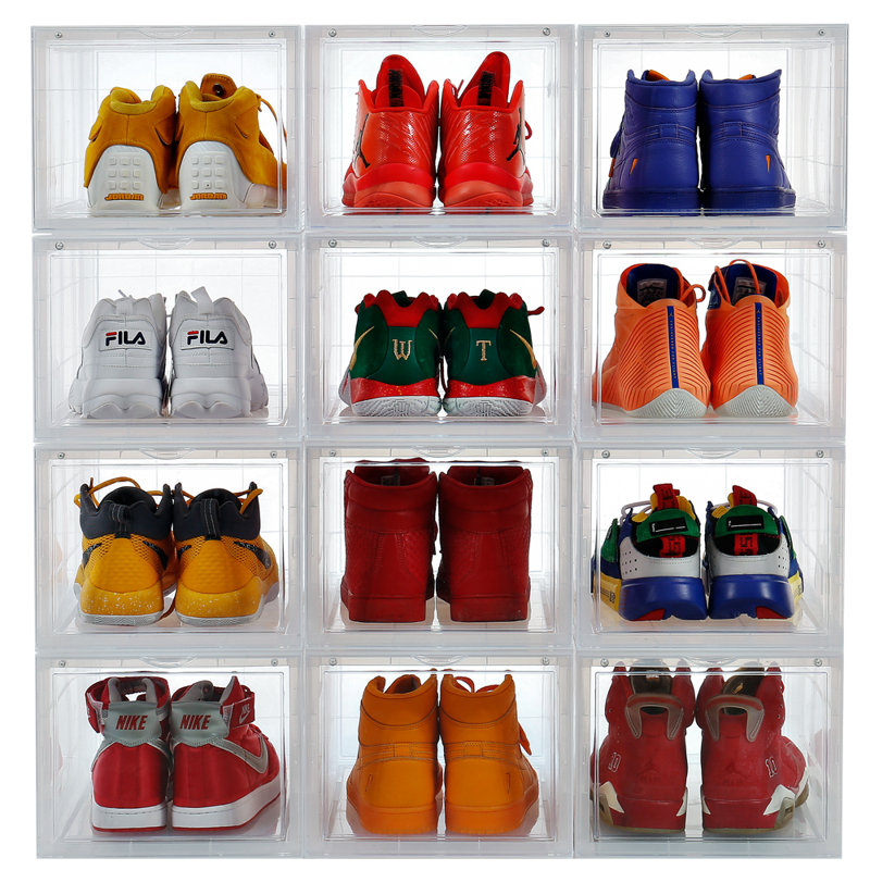 12 Pair Stackable Shoe Storage Box