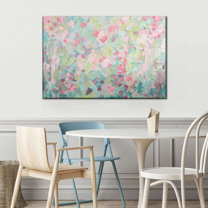 Arbre dansant Sakura sur toile, H 20 po x l 30 po x P 1,25 po