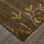 Wool Floral Area Rug in Green/Gold-1109776447