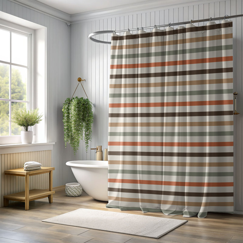 Rideau de douche Boho Celebration - Premium 33, H 74 po x l 71 po