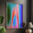 Groovy Prism Gradients I Framed Print - Solid Wood-1408755222
