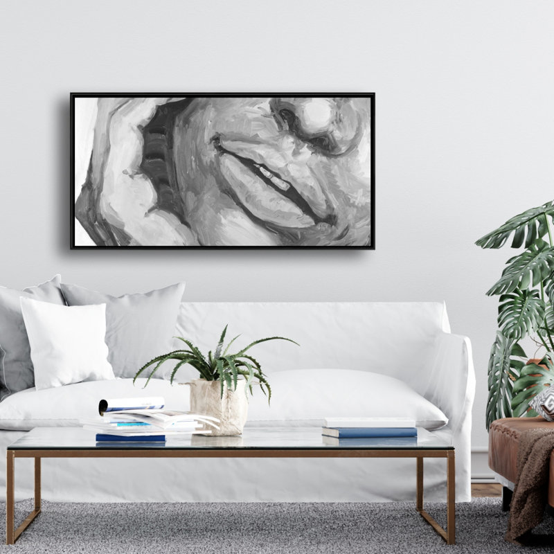 Irresistible lips - 24"x48" Framed canvas