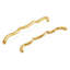 Poignée à poignée Trellis Collection - 7-9 / 16 "Poignée d'armoire centre à centre Laiton doré brossé - Quincaillerie traditionnelle pour tiroirs et armoires-116400627-116400650