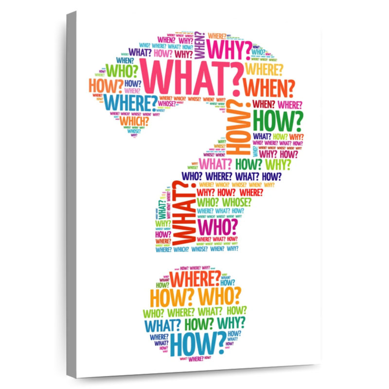 Keiri Question Mark, 24" H x 16" W