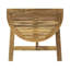 Table de bistro pliante en bois, semi-ronde, charme naturel en bois