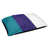 Bleu sarcelle / mauve foncé / blanc