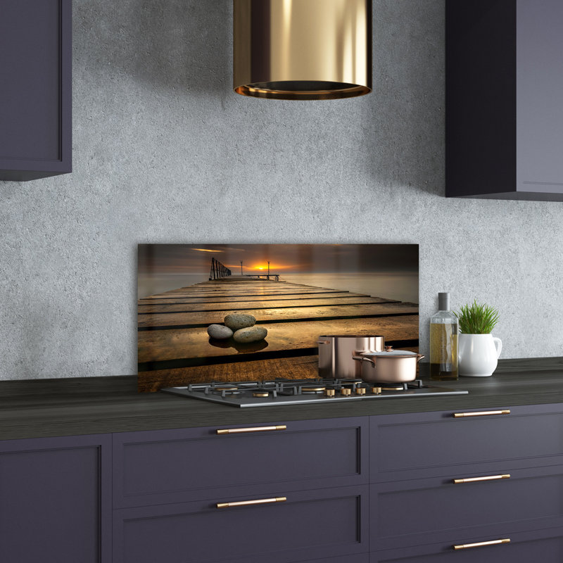 50cm W x 100cm L Glass Peel and Stick Panel