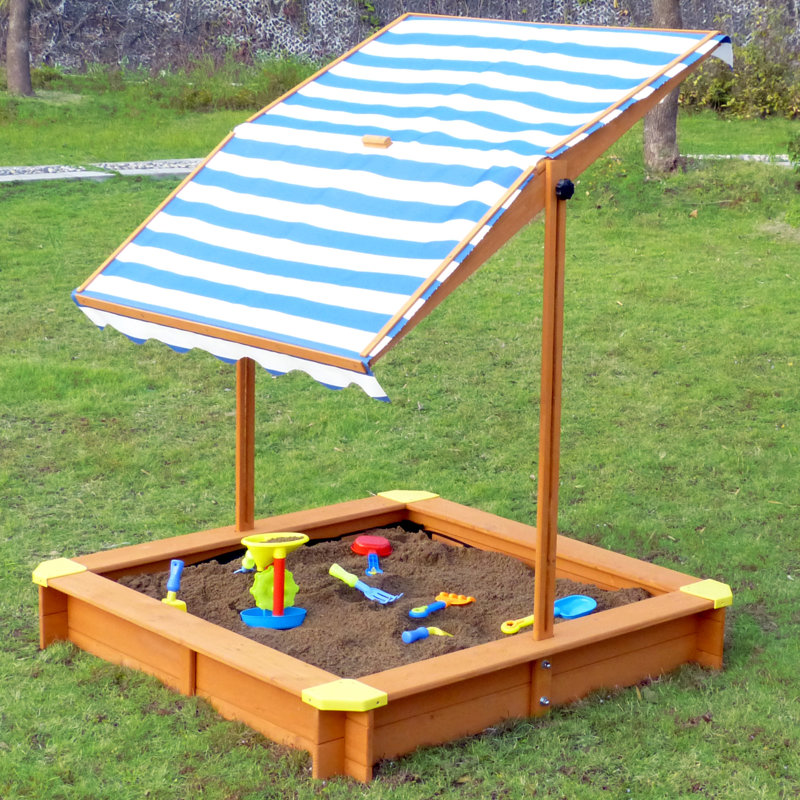 Sunside Sails Winslow 46.5'' x 46.5'' Solid Wood Sandbox