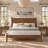Eloise Solid Wood Spindle Nightstand Walnut-135453767