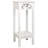 Mcadoo 29.5" H x 11.8" D x 11.8" W End Table, Side Table, Plant Stand with Storage Shelf, White-27472379