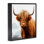 «Long Horn Highland Cow Portrait», estampe numérique, design par Heidi Kuntz