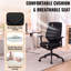 Chaise de bureau ergonomique avec accoudoirs 3D, chaise d'ordinateur en filet respirant avec dossier réglable, chaise de bureau avec coussin épais pour le bureau personnel et l'utilisation commerciale-49486149