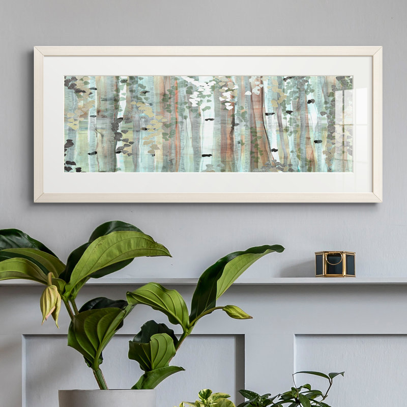 Peinture sur papier encadrée