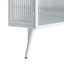 Armoire 22,25 po avec porte en verre trempé et tablettes de rangement pour la salle de bain, le salon et la chambre à coucher (blanc)-1191083829