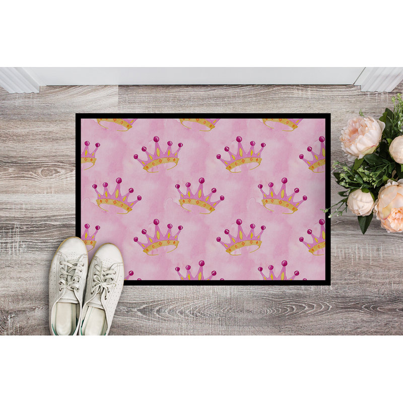 Tapis d’extérieur antidérapant à couronne princess Walden, H 0,2 po x l 36 po x P 24 po