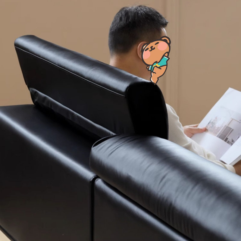 Minimalist High-Back Straight Sofa