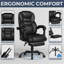 Merito Faux Leather Adjustable Office Chair-441388556