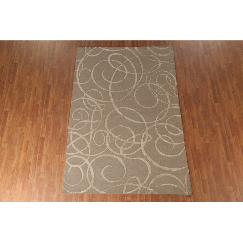Tapis népalais moderne All-Over 6 x 9