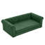 Élégant lit pour animaux de compagnie rectangulaire pour chiens grands et surdimensionnés, canapé-lit surélevé durable, canapé pour chien confortable, canapé pour chien en tissu de lin moderne et tendance - Vert olive-1395296328