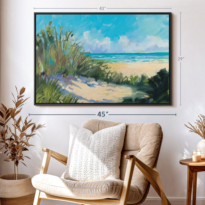 Plage "Beach Dunes Wall Art", H 29 po x l 43 po