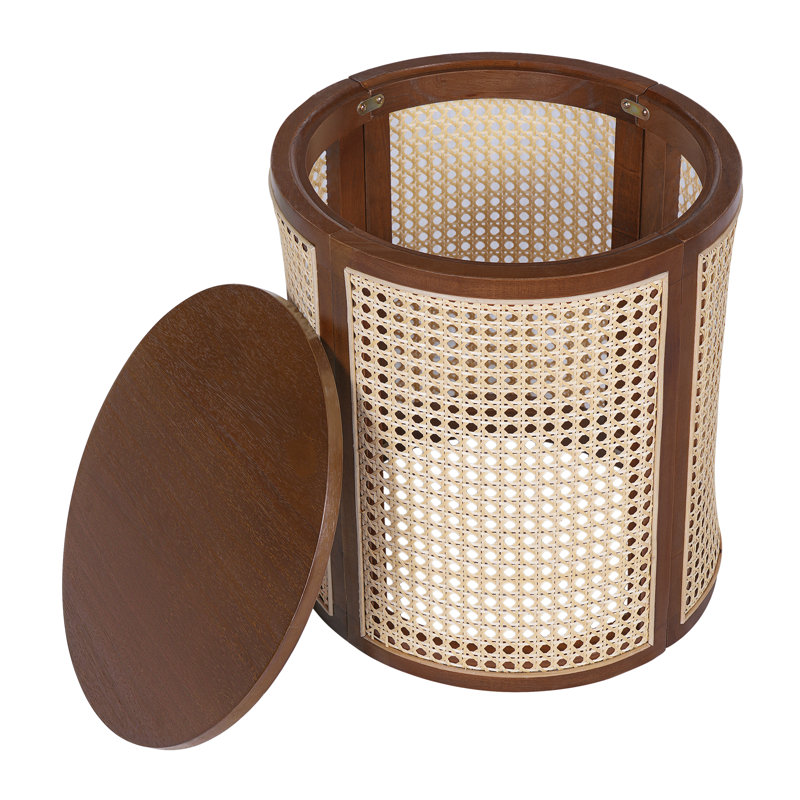 Table de bout ronde 15,70 po, Marron foncé