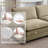 Kaoruko Two-Seater Theater Sofa With 2 Footrest, 2-Seater Sofa With Ottoman For Small Living Spaces-102402232