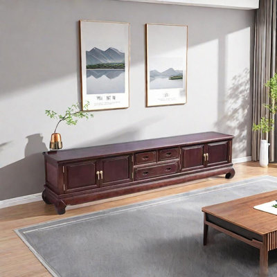 Pometia Chinese living room TV cabinet