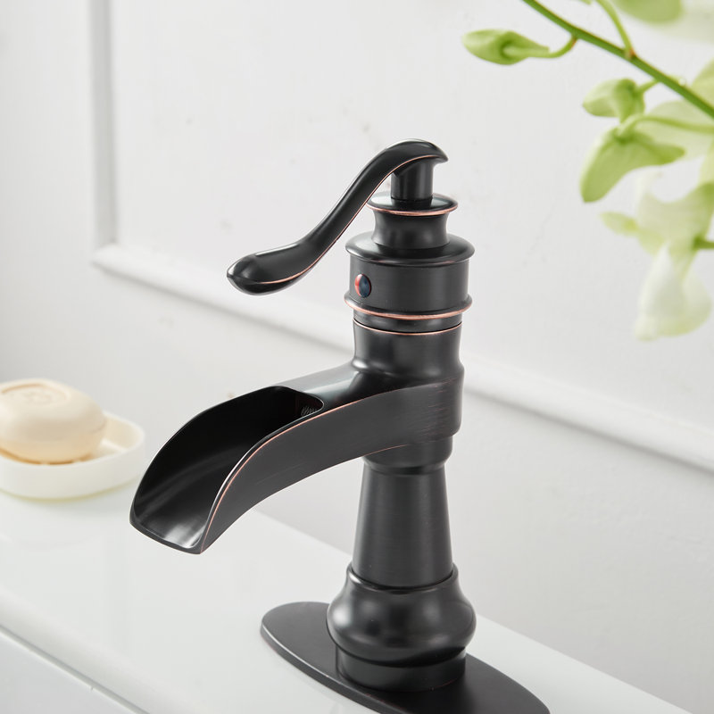 Single-handle Bathroom Faucet with Drain Assembly, Oil Rubbed Bronze
