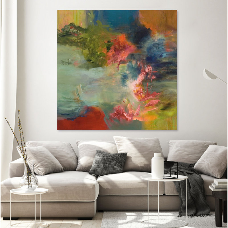 " Midcenttury Flight " by Emilia Arana Painting Print, 72" H x 72" W x 1.5" D