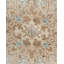Tapis unique ivoire / bleu / taupe 3 pi 7 po x 4 pi 5 po des années 1920