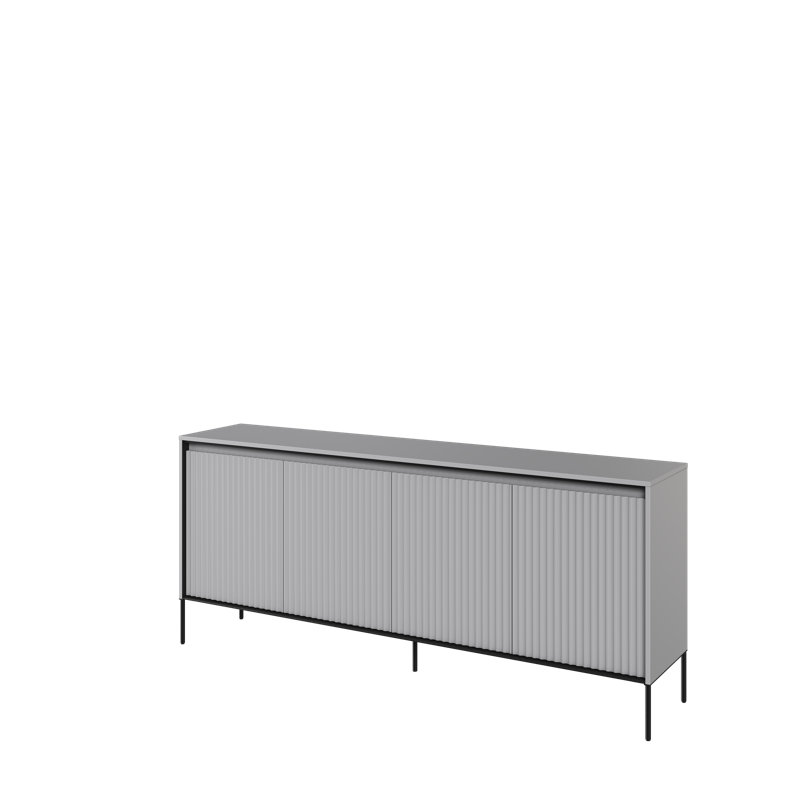 Alv 193cm Sideboard, Light Grey/Black