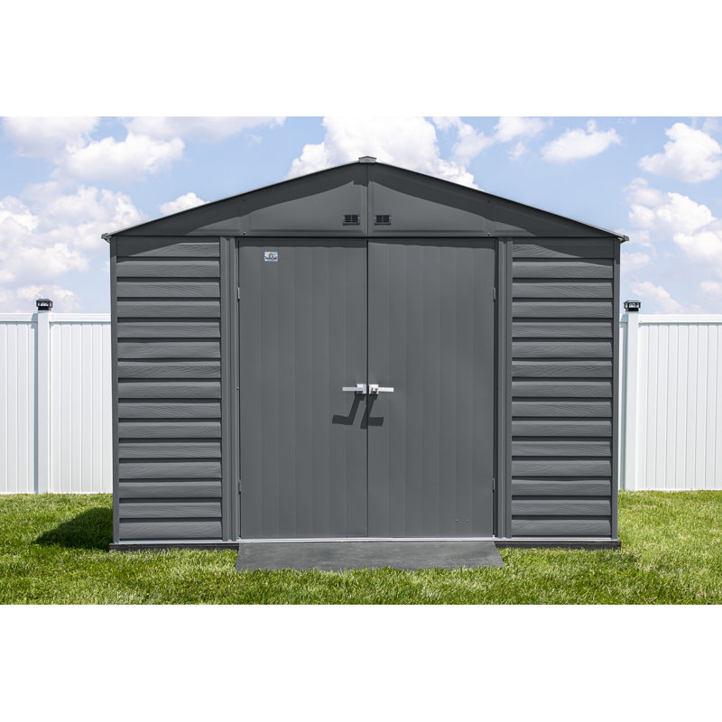 Remise de rangement en acier Select, 10 x 8, gris anthracite, Gris anthracite, L 10 pi x P 8 pi