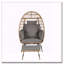 Fauteuil surdimensionné en osier avec repose-pieds et coussins épais, gris foncé-1180795267-1180795277