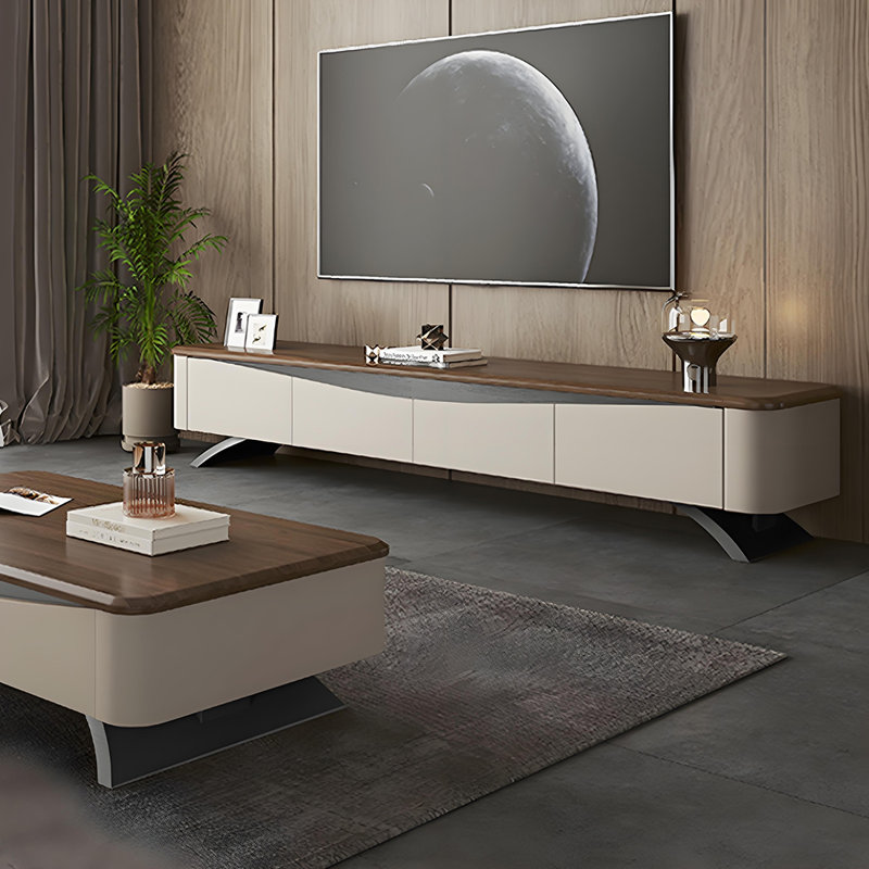 Meuble télé avec quatre tiroirs Modern, H 15,74 po x L 78,74 po x l 15,74 po