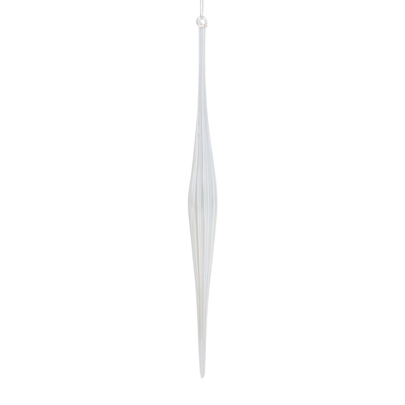 Ornement glaçon Prism, H 11,5 po x l 1 po x P 1 po