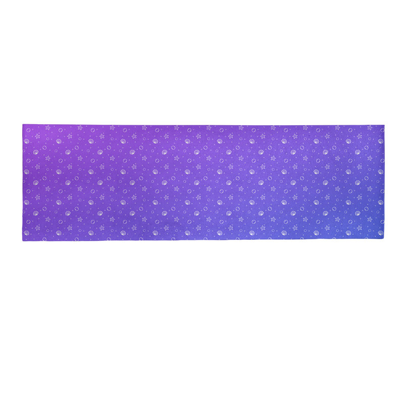 Tapis de zone mauve coquillage, Tapis de couloir 2 pi 6 po x 8 pi