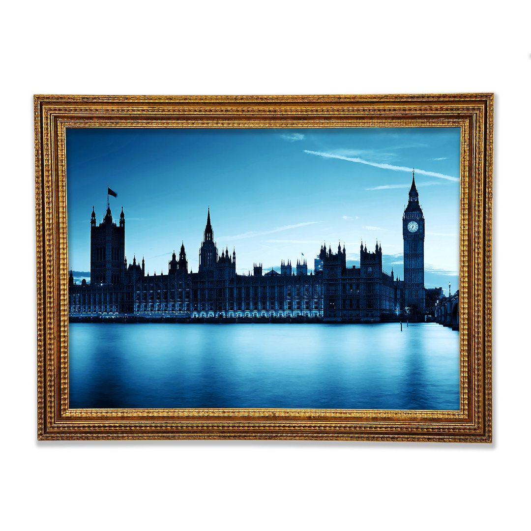 Houses Of Parliament Blues - Einzelne Bilderrahmen Kunstdrucke