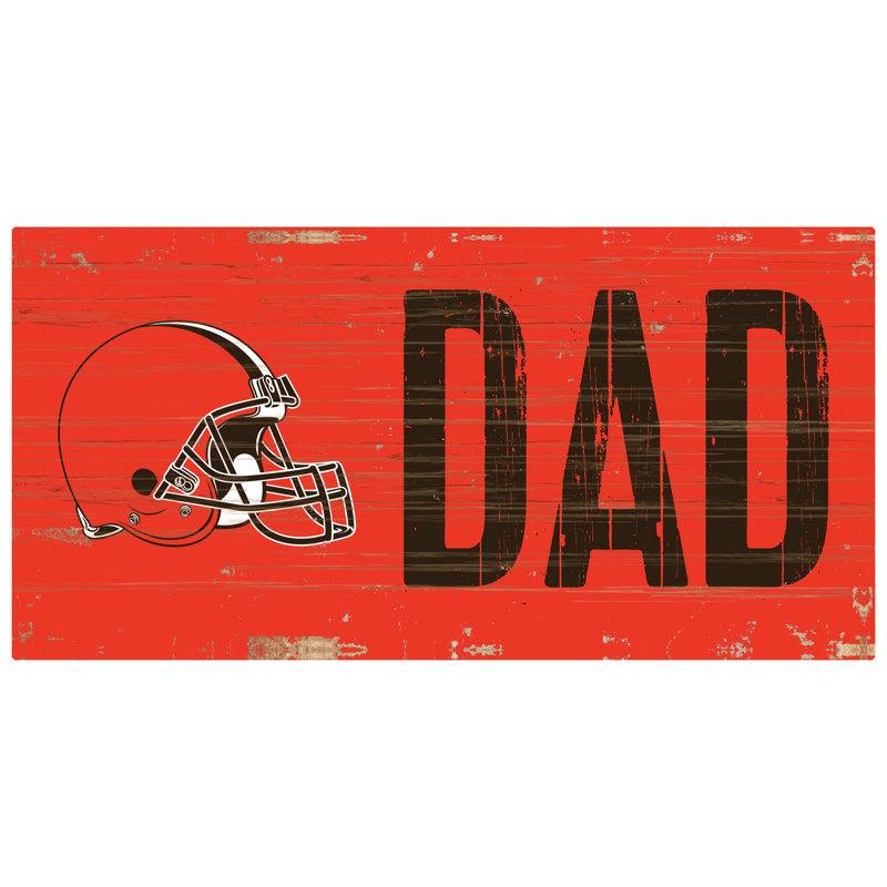 Reproduction d'art textuel sur bois sans cadre, Browns de Cleveland