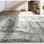 Hand Knotted Abstract Area Rug in Silver/Charcoal-1034262775