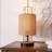 Rattan Lantern 1-Light table lamp
