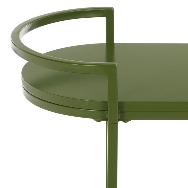 Zuzia 2 Tier Bar Cart, Green
